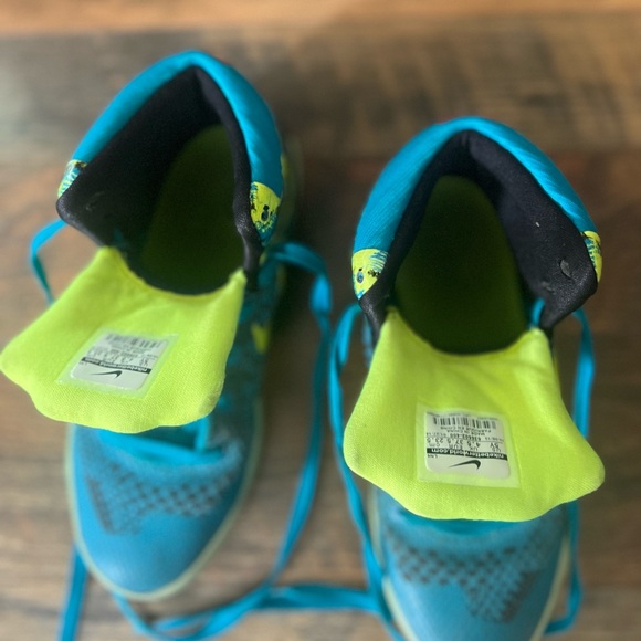 (Sz 7) Nike Kobe 9 IX Elite Perspective Neon Turquoise Volt Sneakers - Picture 7 of 7